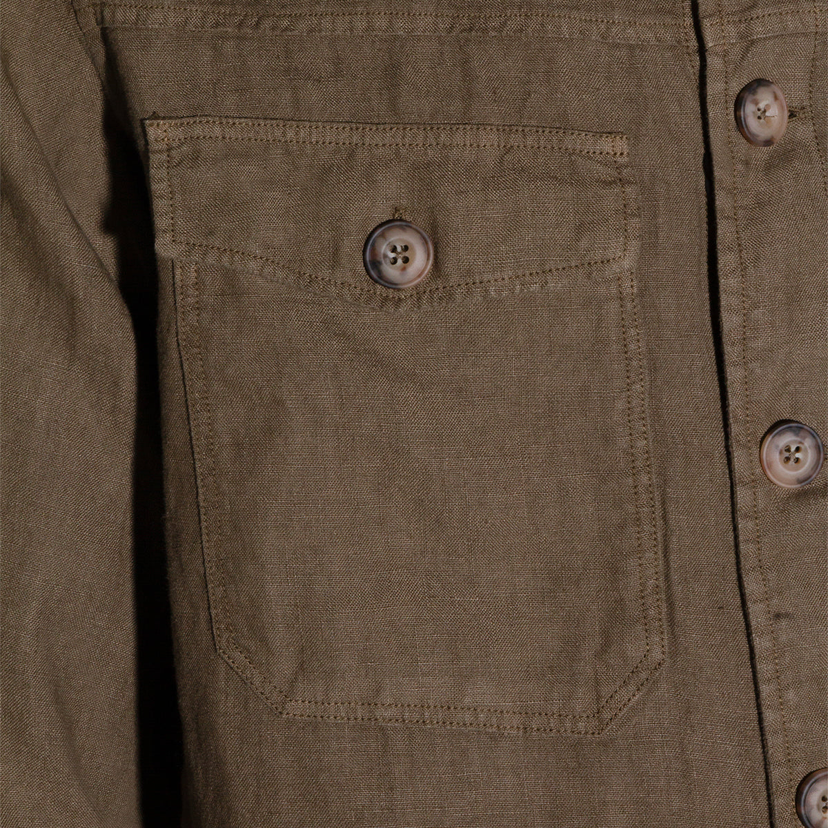 GREEN LINEN CASUAL JACKET