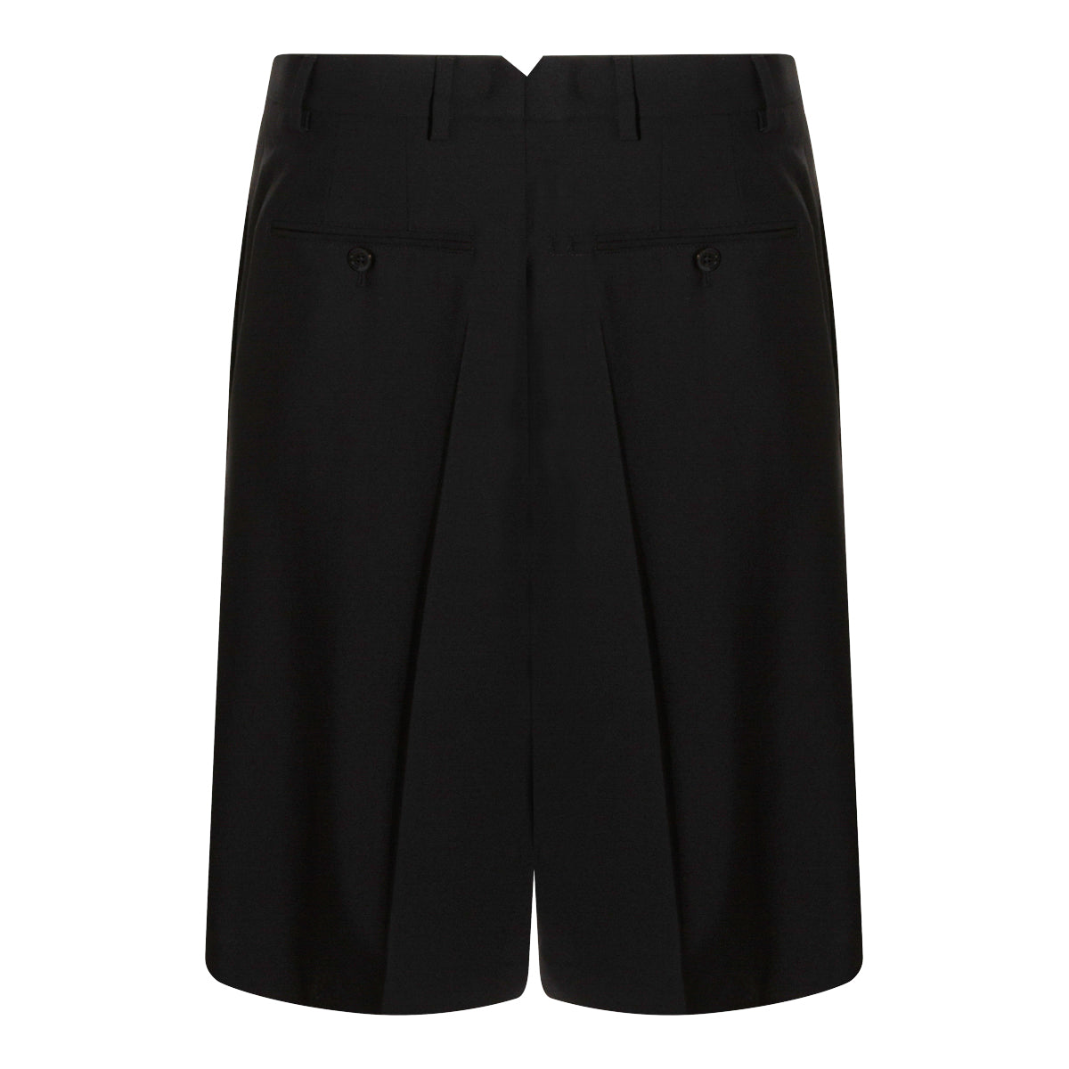 BLACK WOOL SHORT