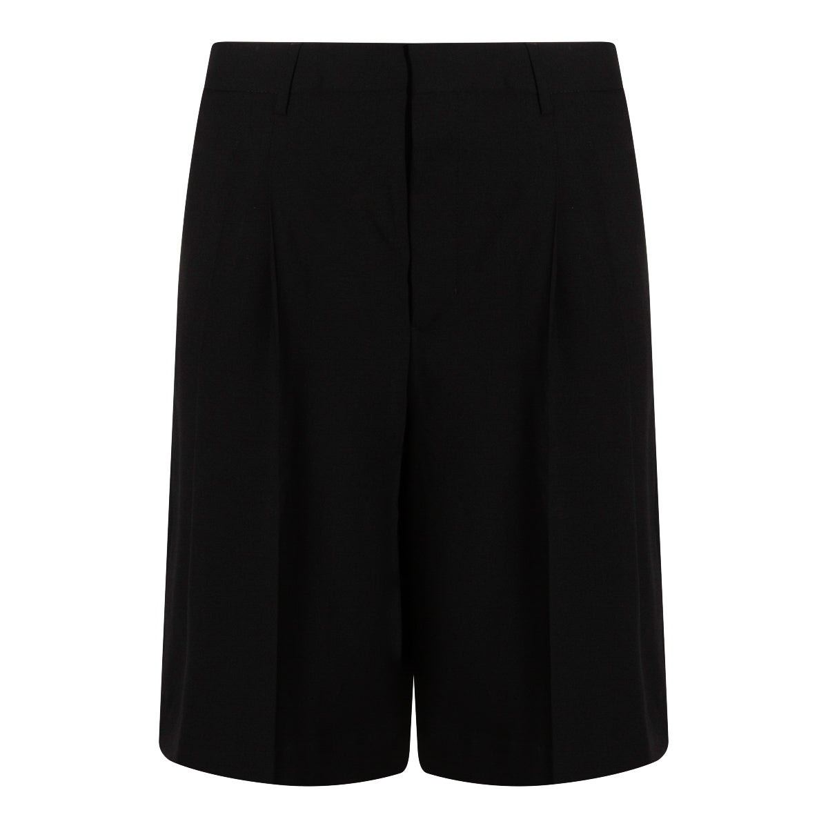 BLACK WOOL SHORT