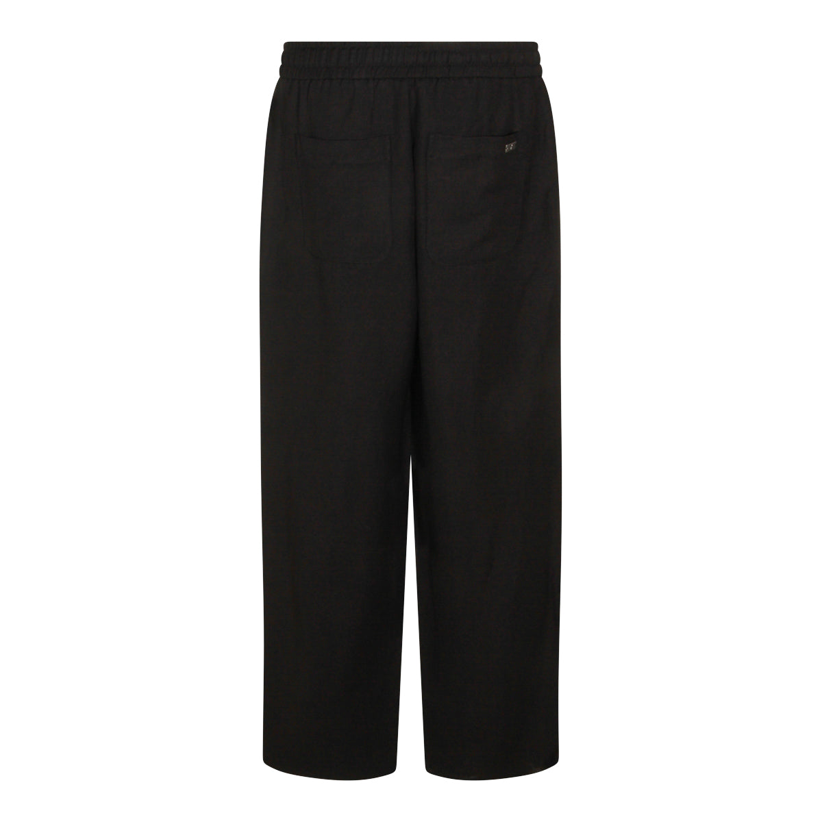 BLACK VISCOSE PANTS