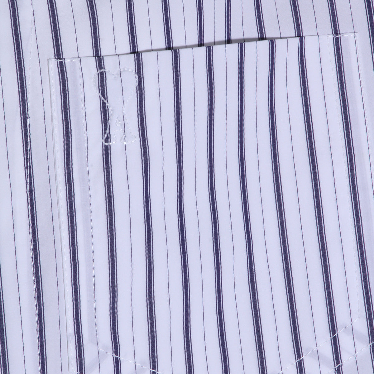 WHITE AND BLUE COTTON SHIRT
