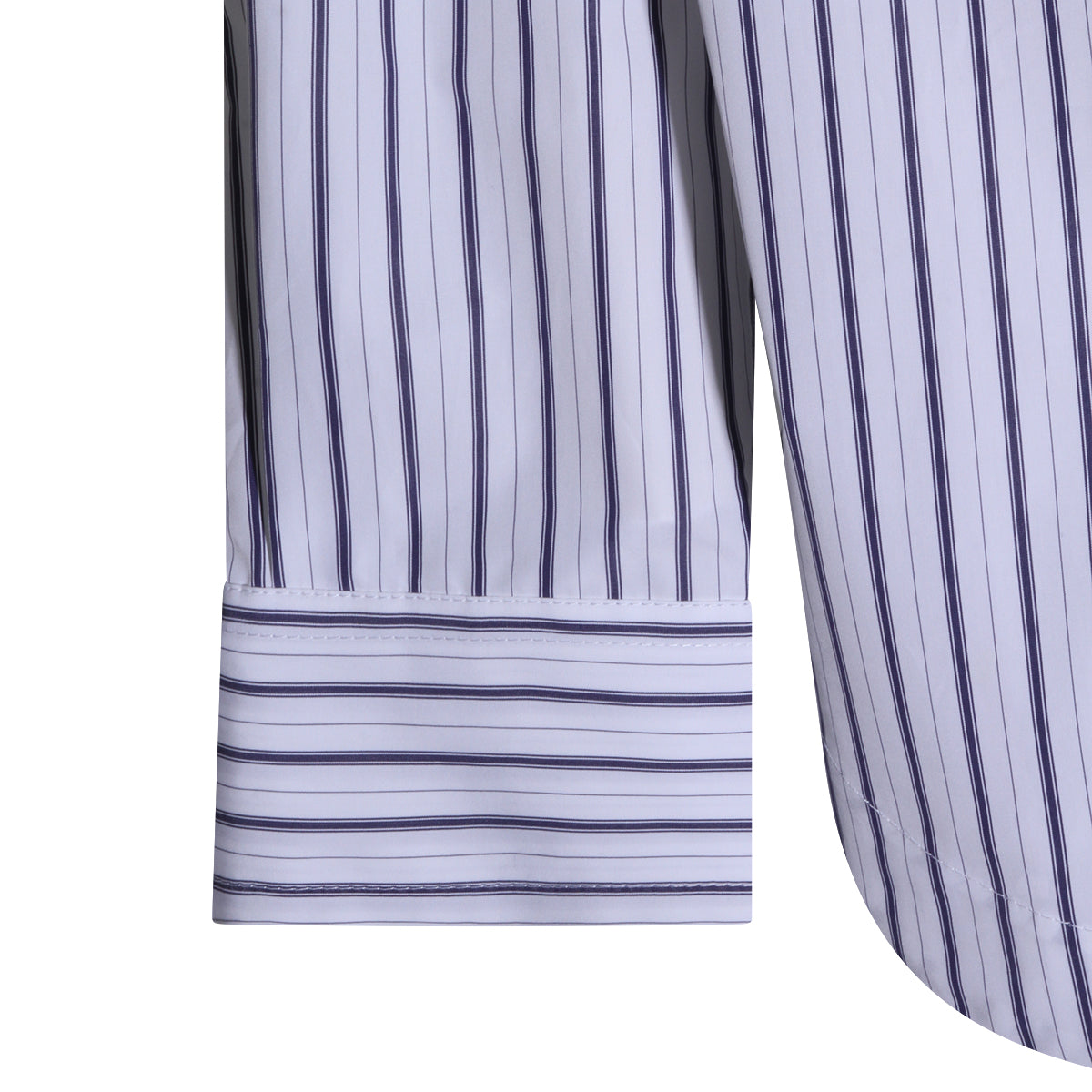 WHITE AND BLUE COTTON SHIRT