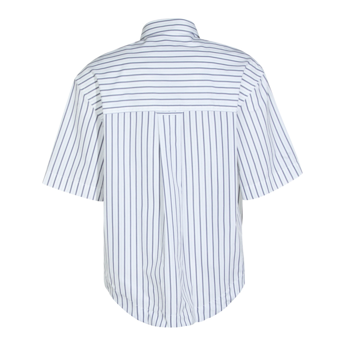 WHITE AND BLUE COTTON SHIRT