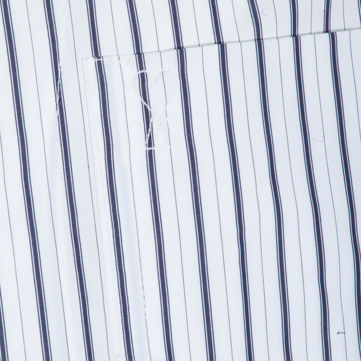 WHITE AND BLUE COTTON SHIRT