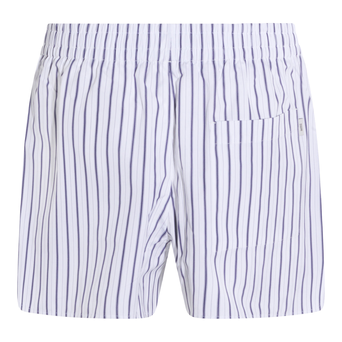 WHITE AND BLUE COTTON SHORT