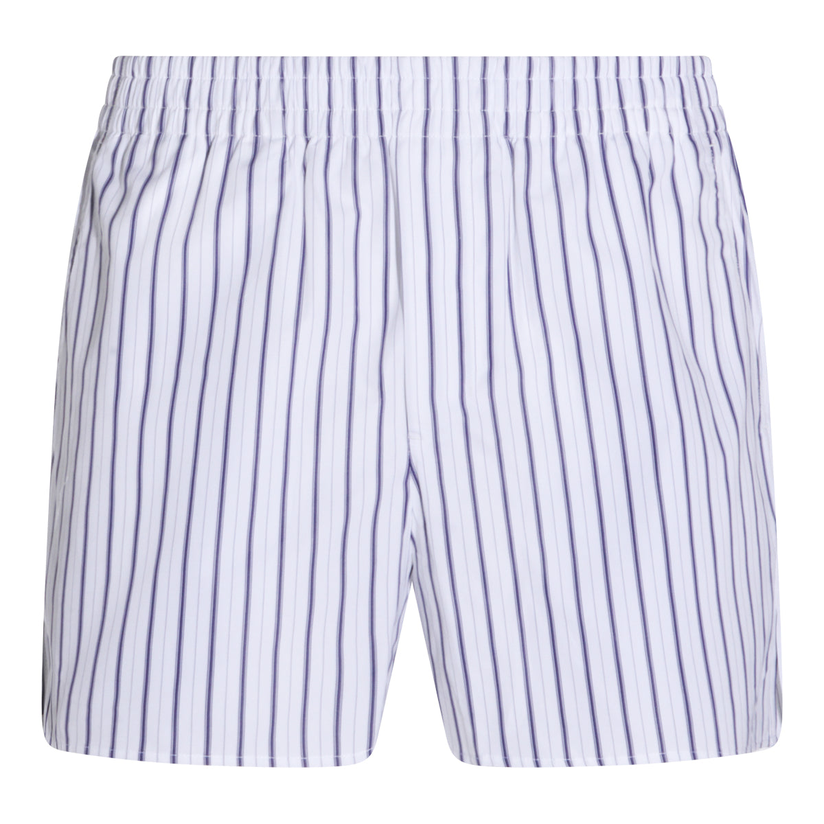 WHITE AND BLUE COTTON SHORT