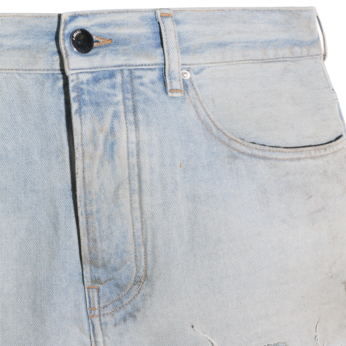 LIGHT BLUE COTTON DENIM JEANS