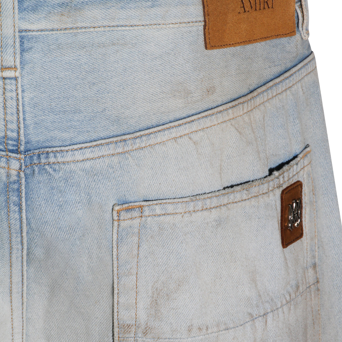 LIGHT BLUE COTTON DENIM JEANS