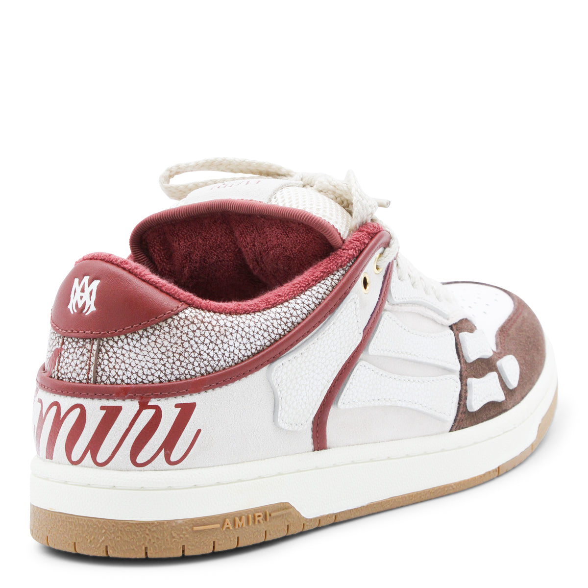 BROWN LEATHER SKEL TOP LOW SNEAKERS
