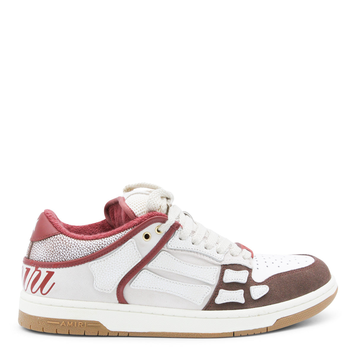 BROWN LEATHER SKEL TOP LOW SNEAKERS