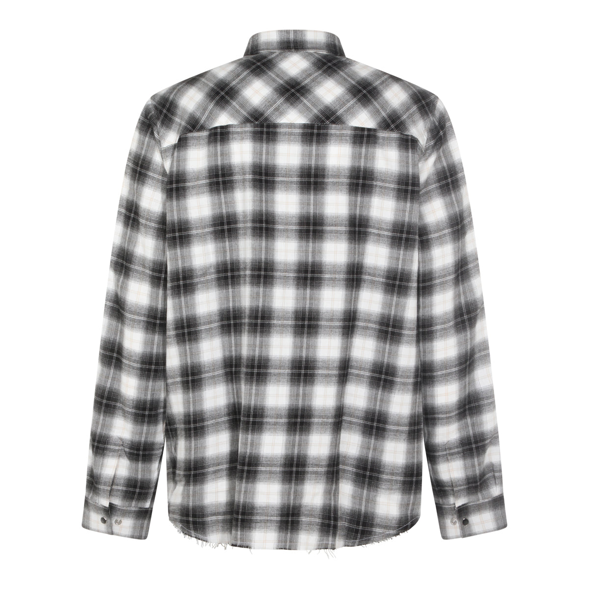 BLACK AND WHITE COTTON SHIRT