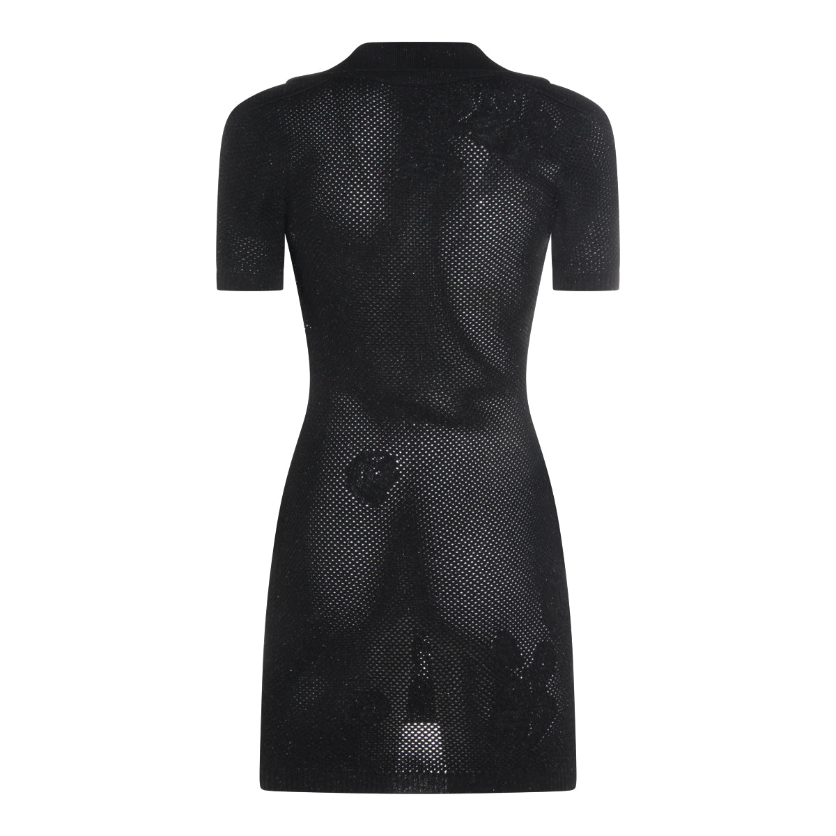 BLACK VISCOSE DRESS