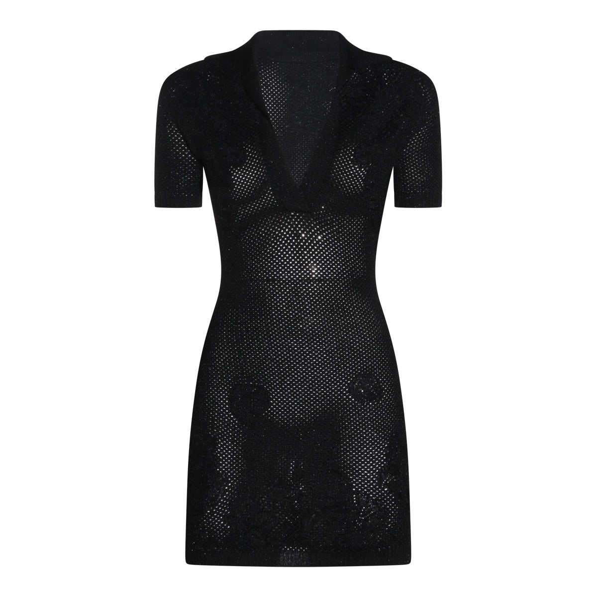 BLACK VISCOSE DRESS