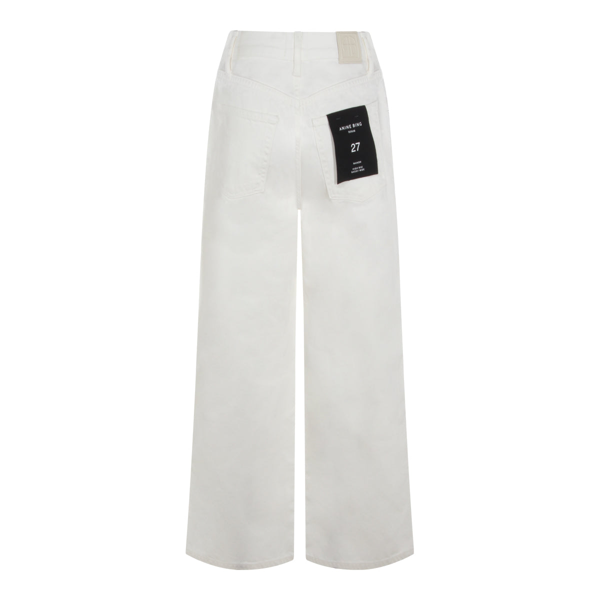 WHITE COTTON JEANS