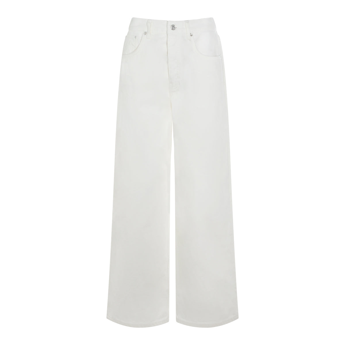 WHITE COTTON JEANS