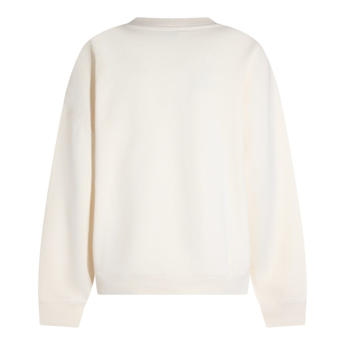 WHITE COTTON SWEATSHIRT