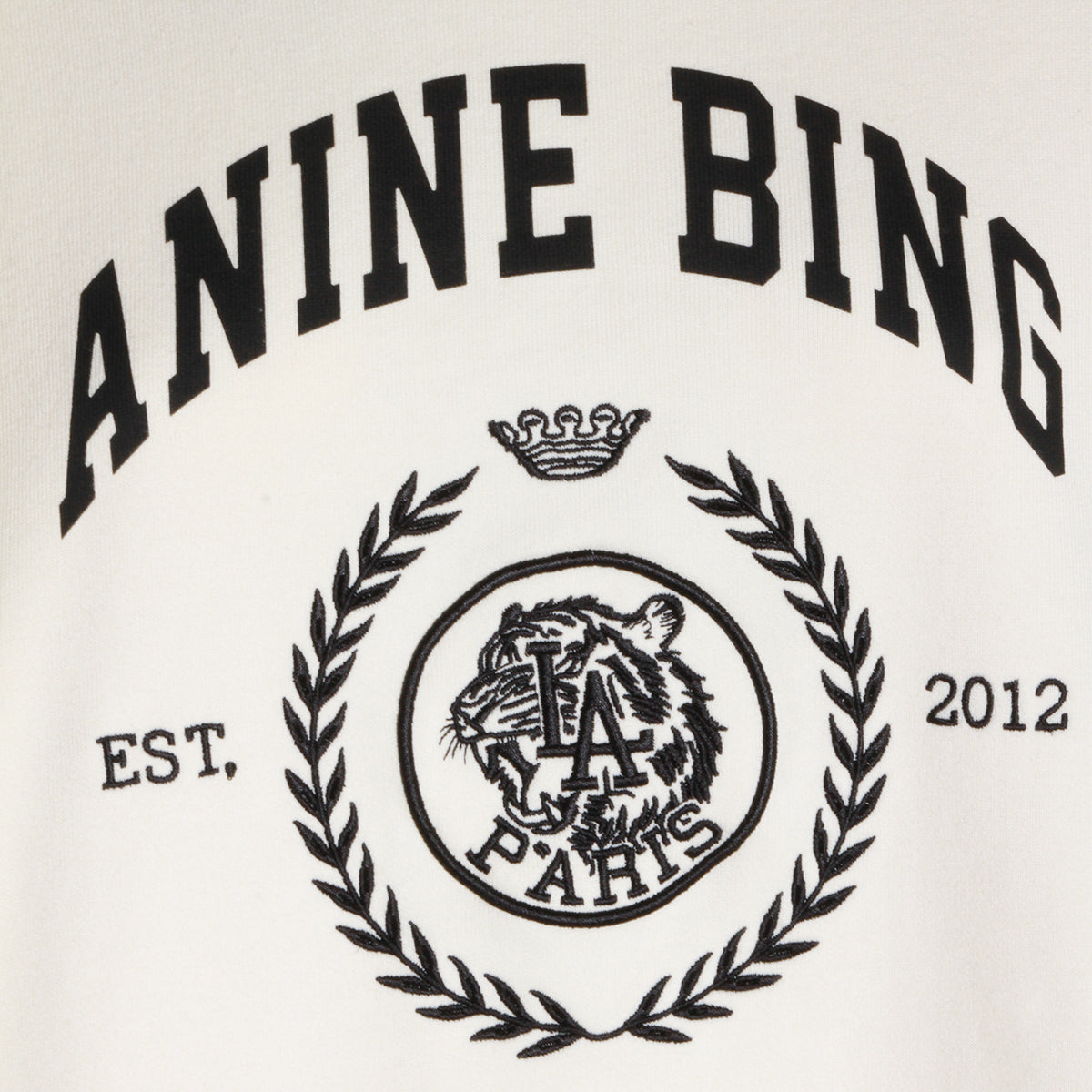 WHITE COTTON SWEATSHIRT