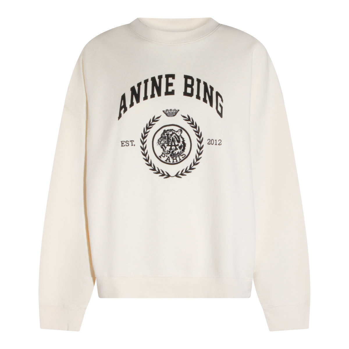 WHITE COTTON SWEATSHIRT