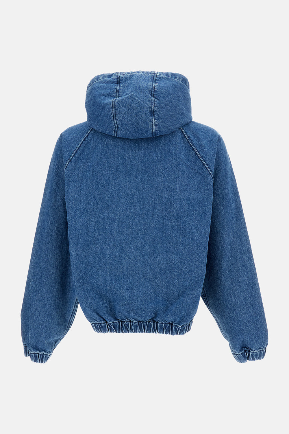 SPLIT LOGO DENIM HOOD JACKET
