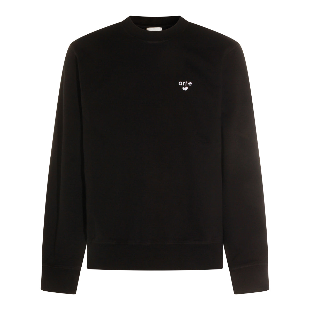 BLACK COTTON SWEATSHIRT