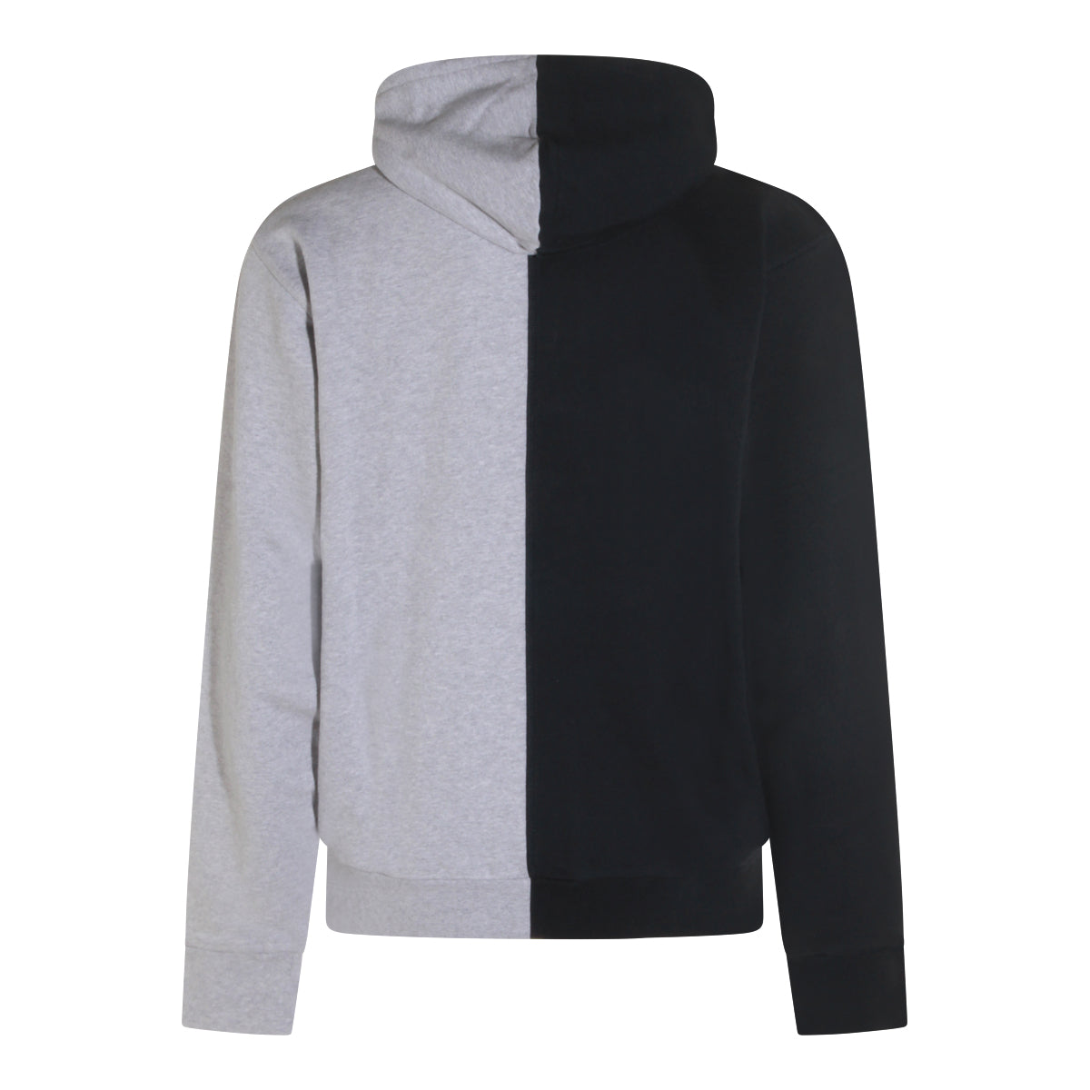 BLACK AND GREY COTTON SWEATSHIRT