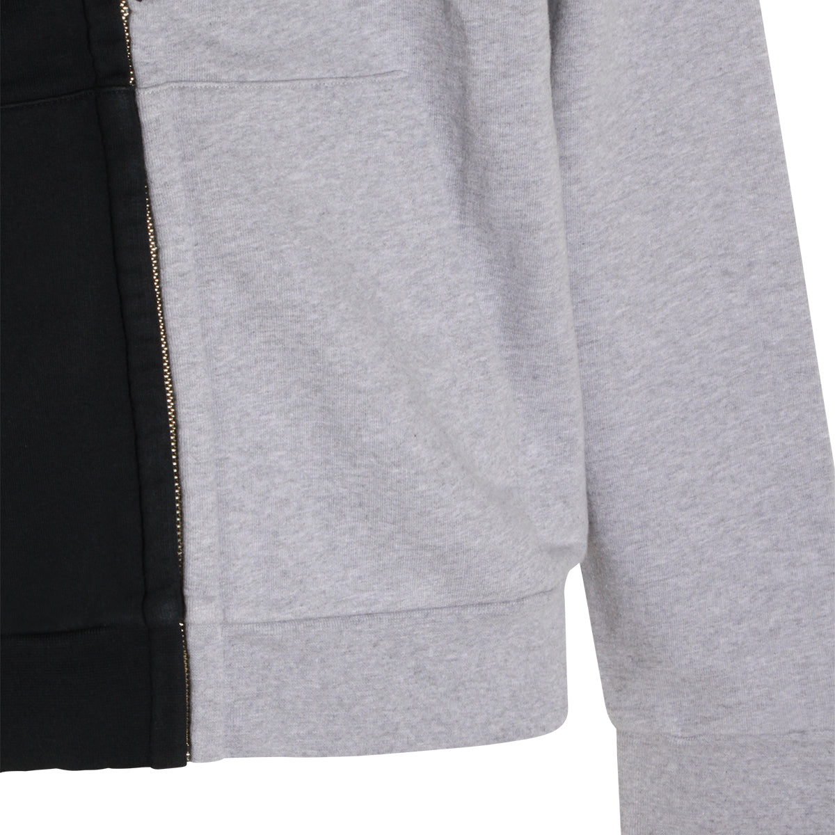 BLACK AND GREY COTTON SWEATSHIRT