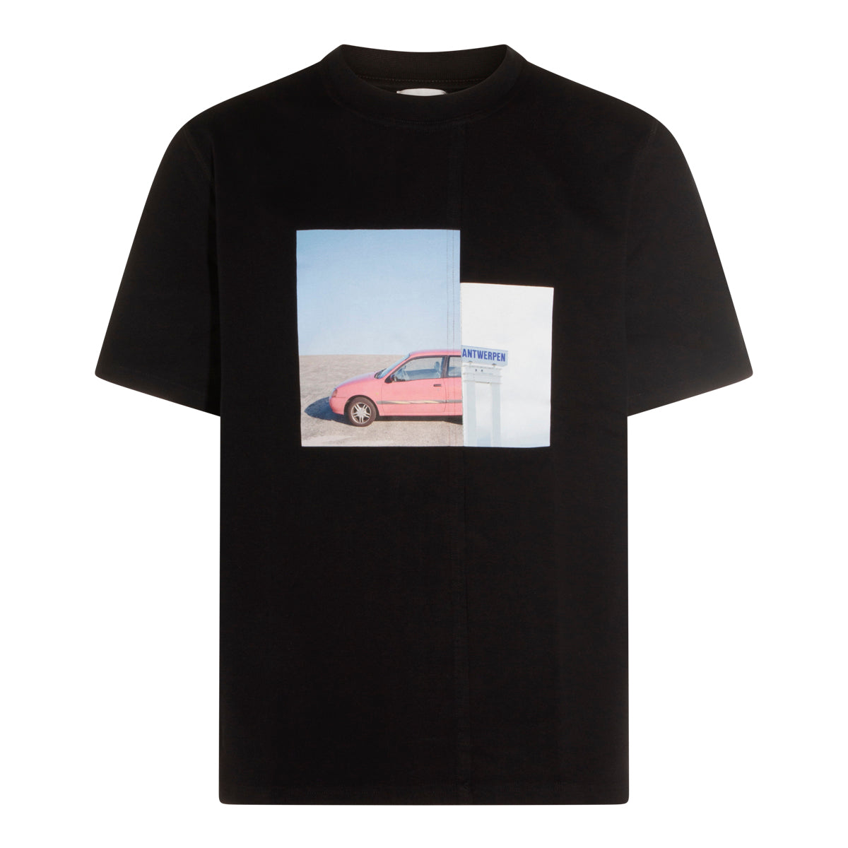 BLACK COTTON T-SHIRT