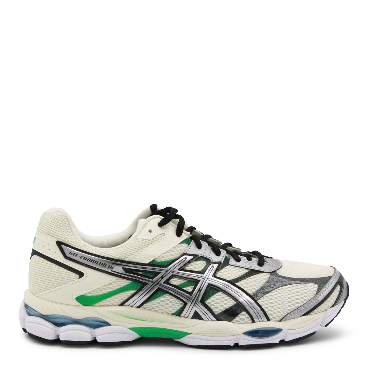 IVORY AND PURE SILVER GEL CUMULUS 16 SNEAKERS