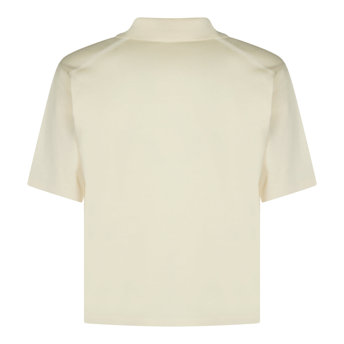 IVORY SILK POLO SHIRT