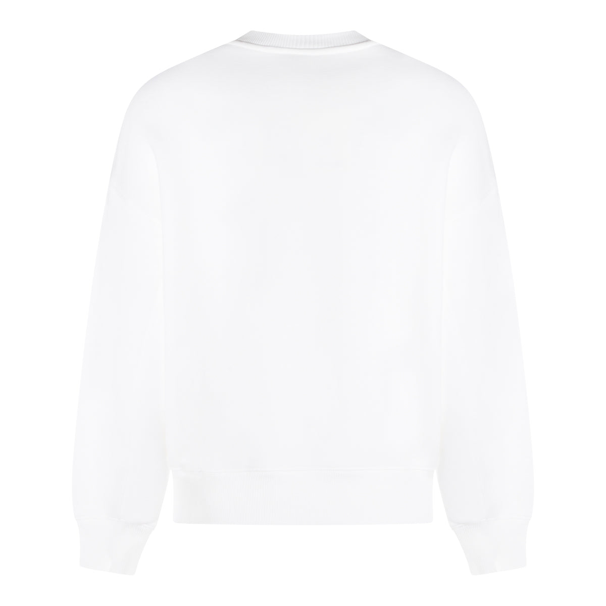 WHITE COTTON SWEATSHIRT