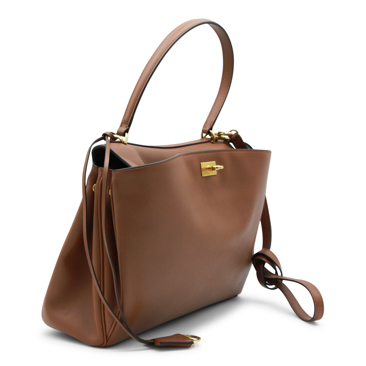 BROWN RODEO M TOP HANDLE BAG