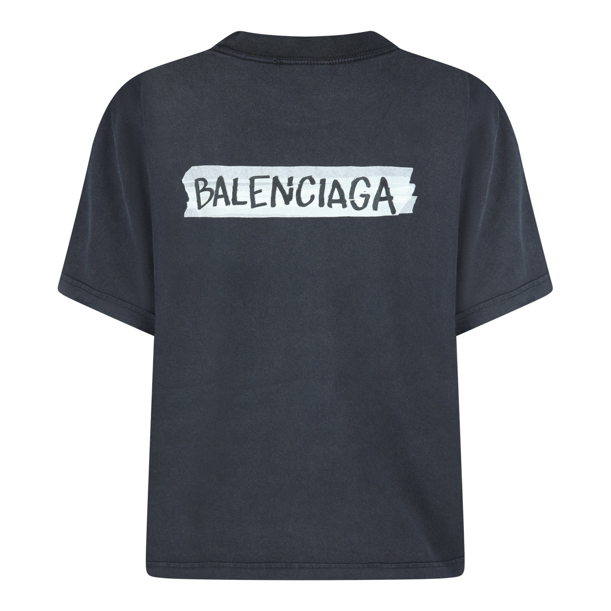 BLACK COTTON T-SHIRT