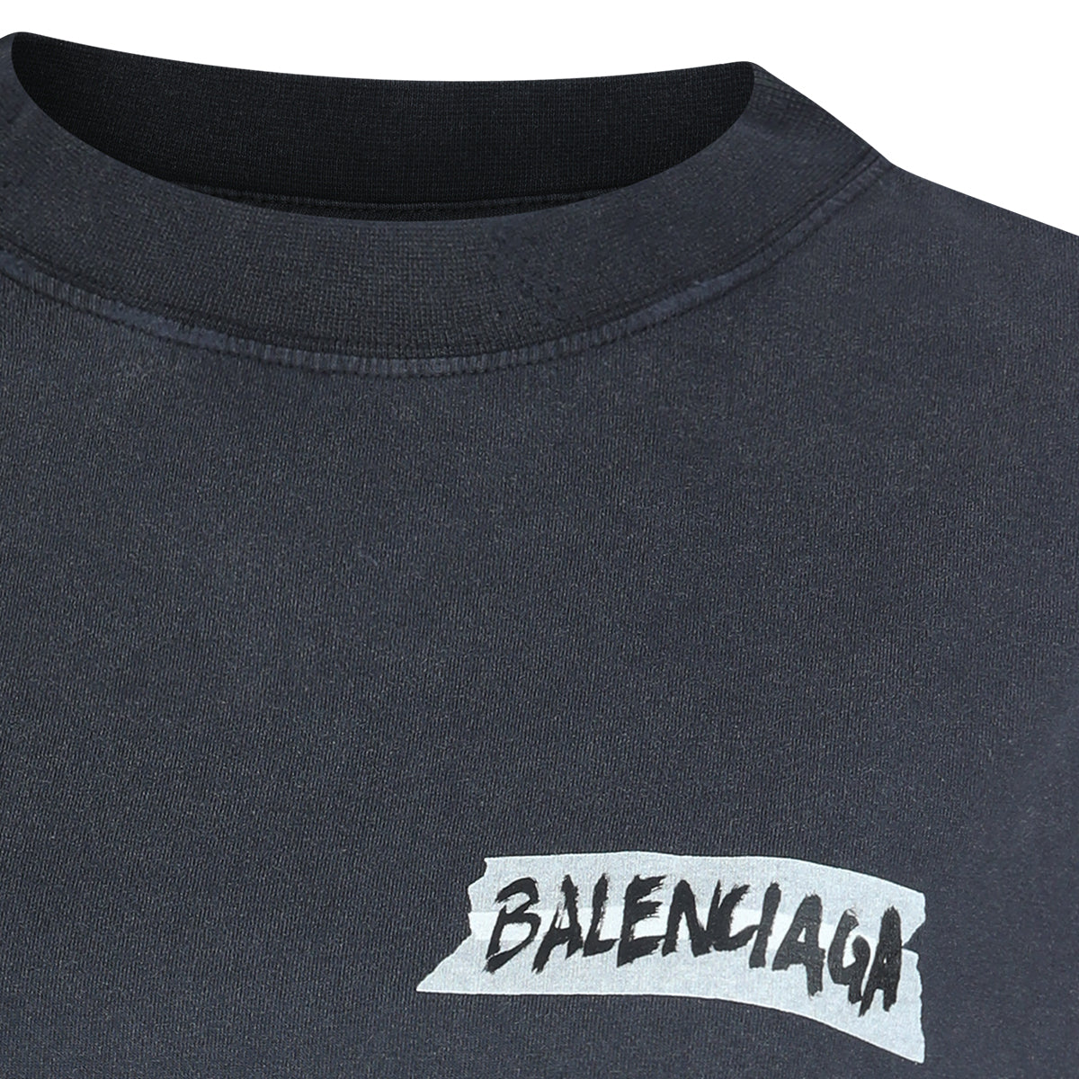 BLACK COTTON T-SHIRT