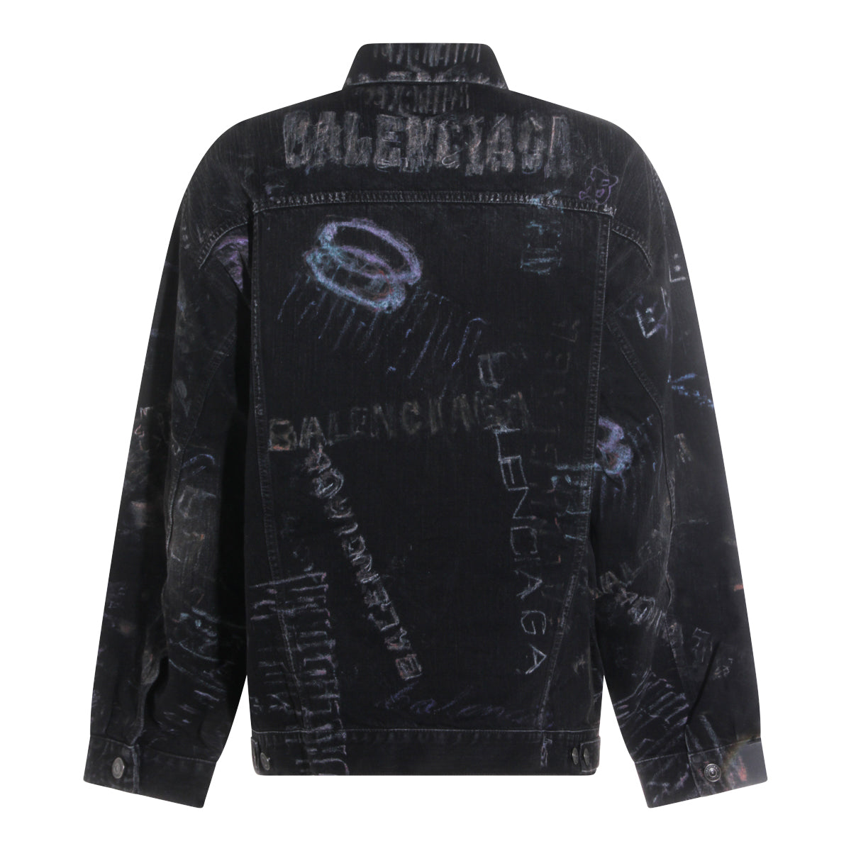BLACK COTTON DENIM JACKET