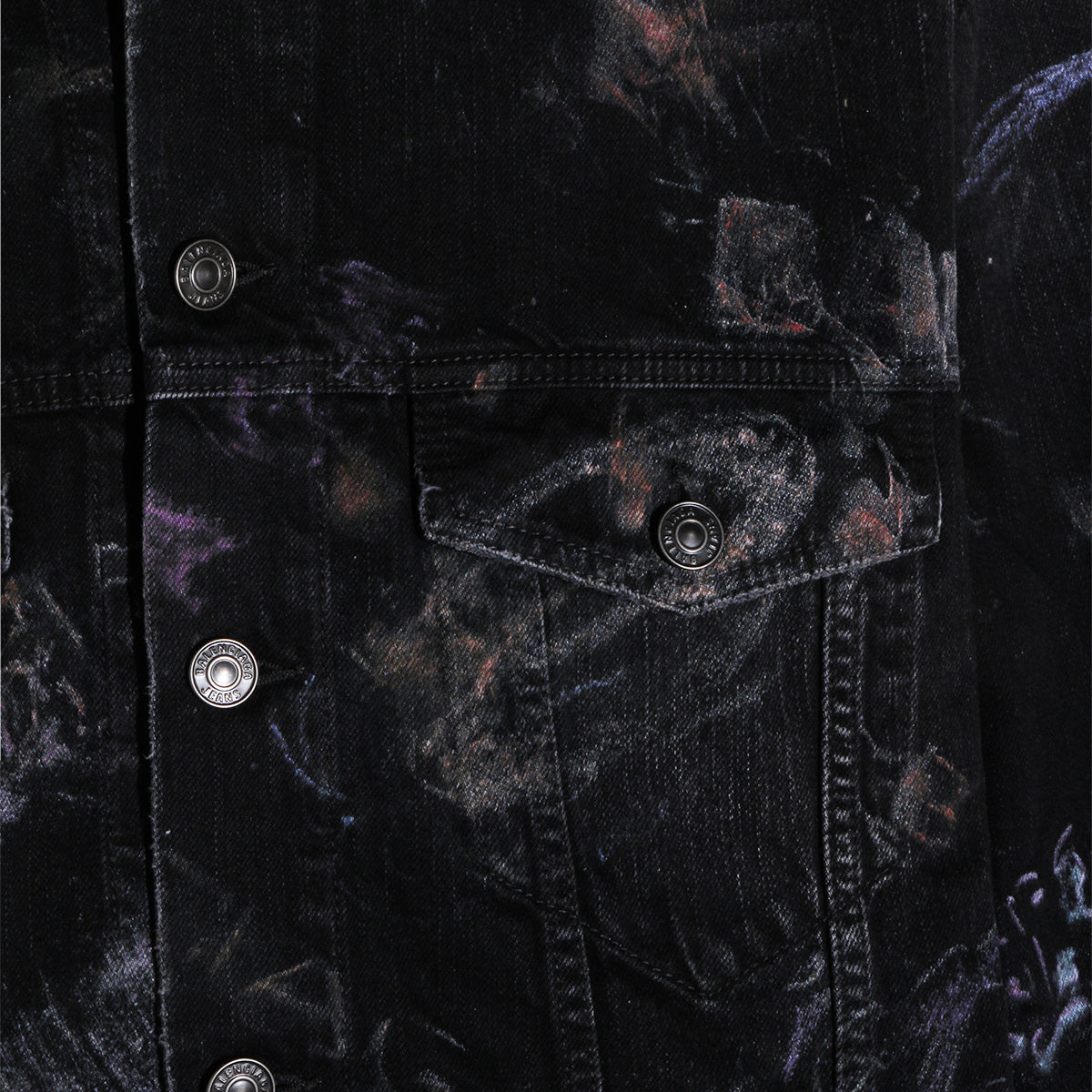 BLACK COTTON DENIM JACKET
