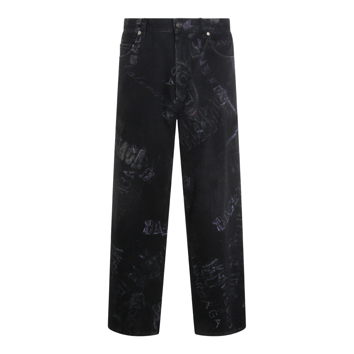 BLACK COTTON DENIM JEANS