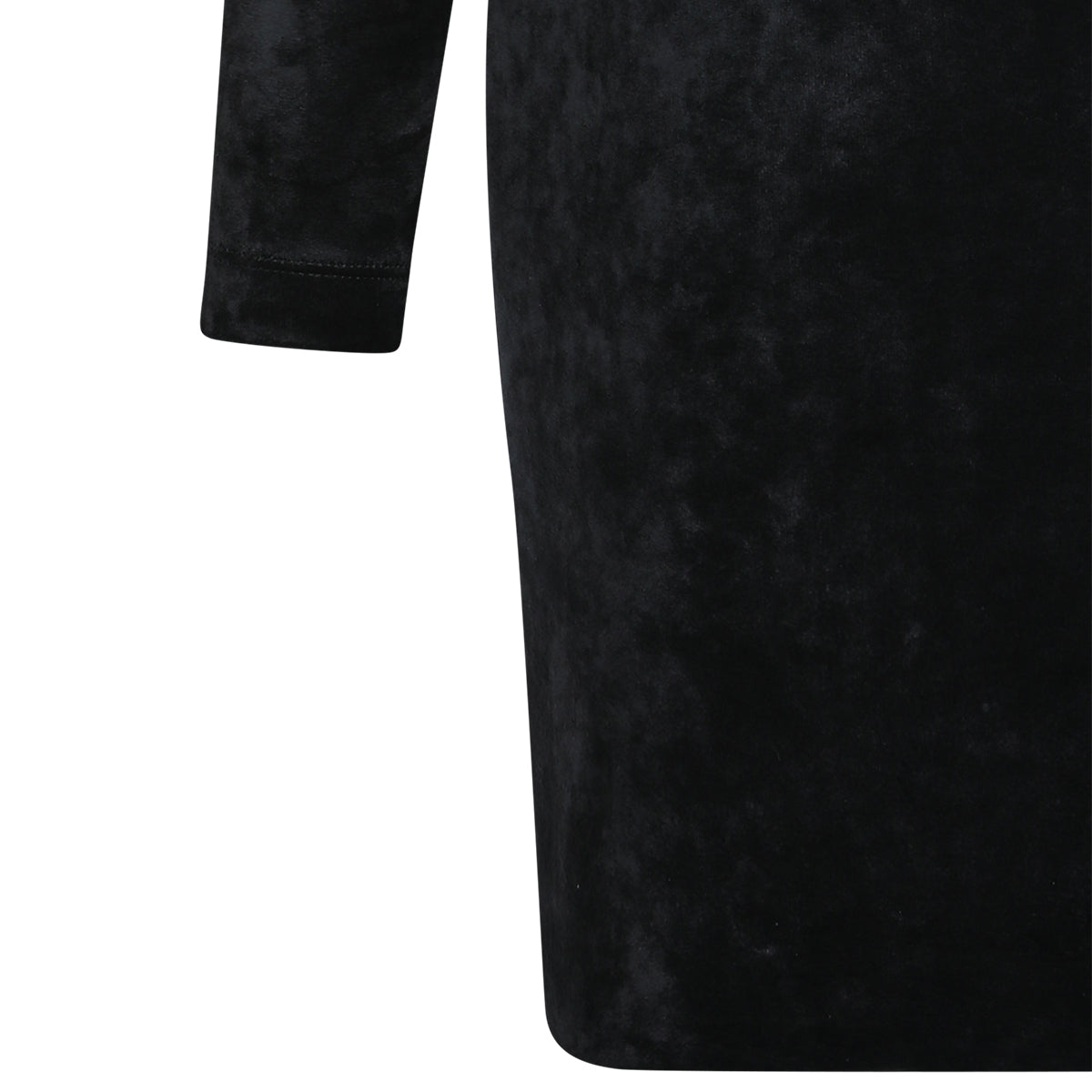 BLACK VISCOSE MINI DRESS