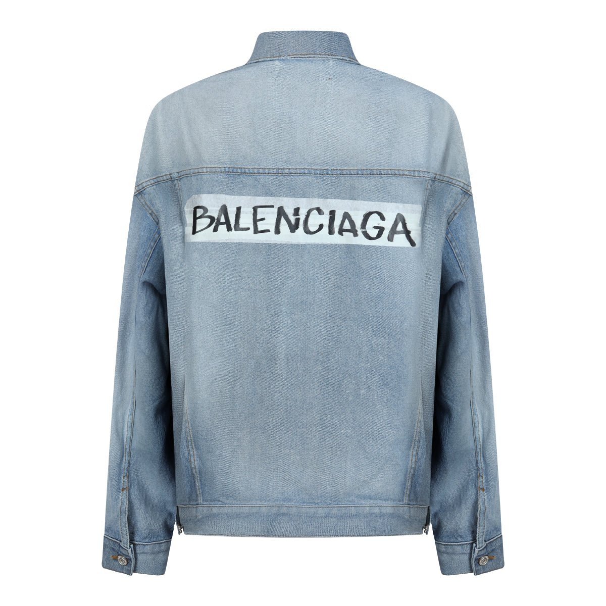 LIGHT BLUE COTTON DENIM JACKET