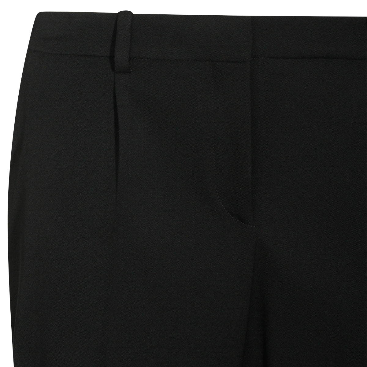BLACK WOOL PANTS