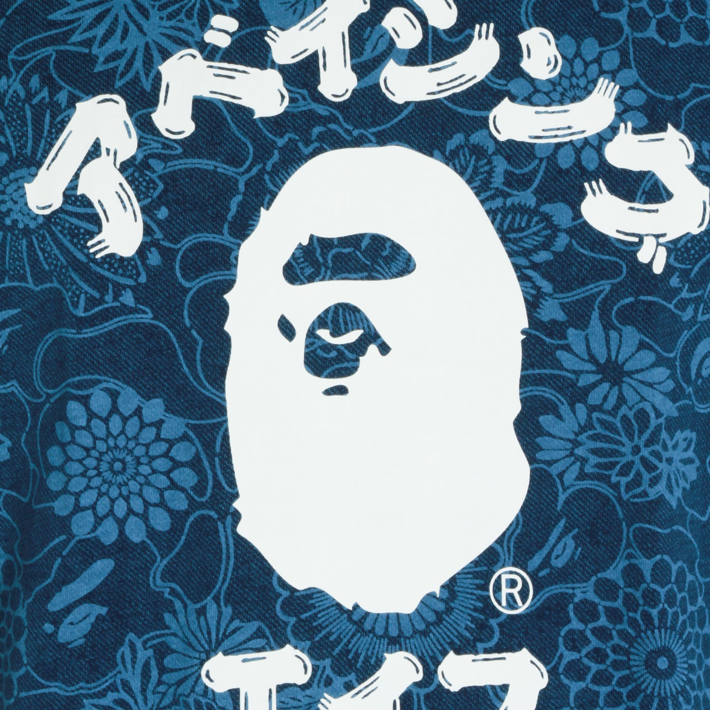 BLUE AND BLACK COTTON T-SHIRT
