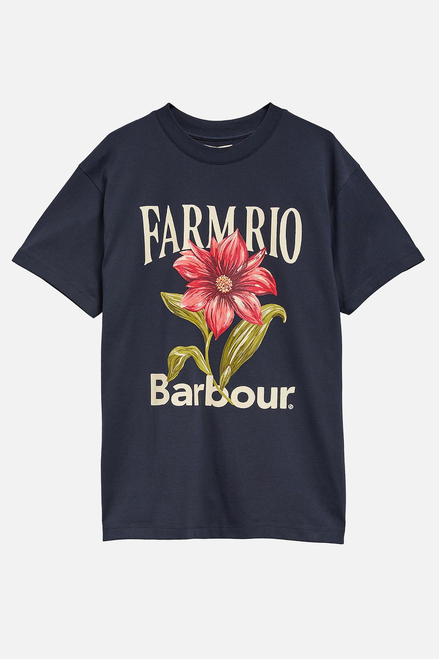 BARBOUR X FARM RIO T-SHIRT WILD FLOWER