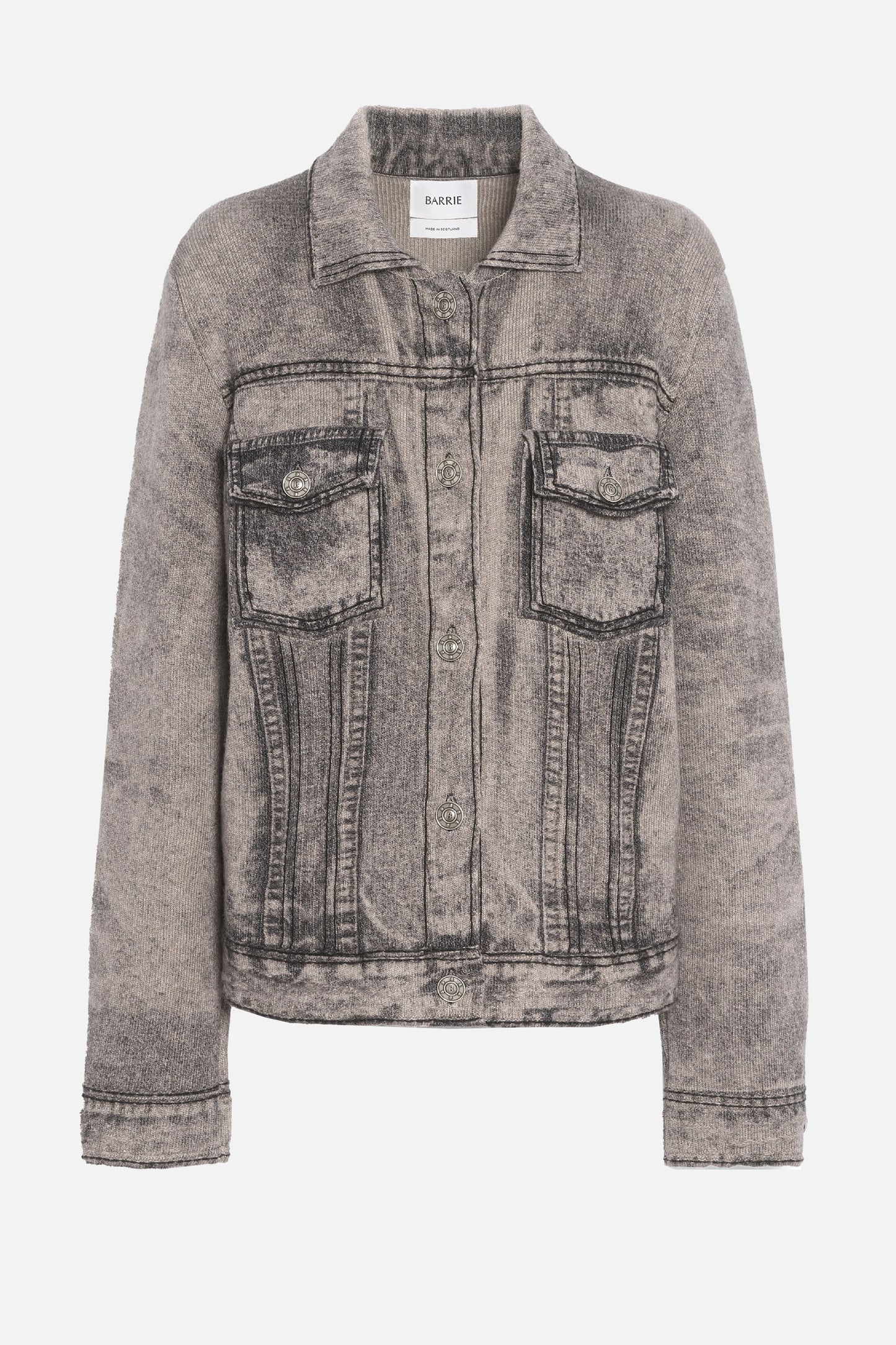 DENIM PRINTED REGULAR JACKET