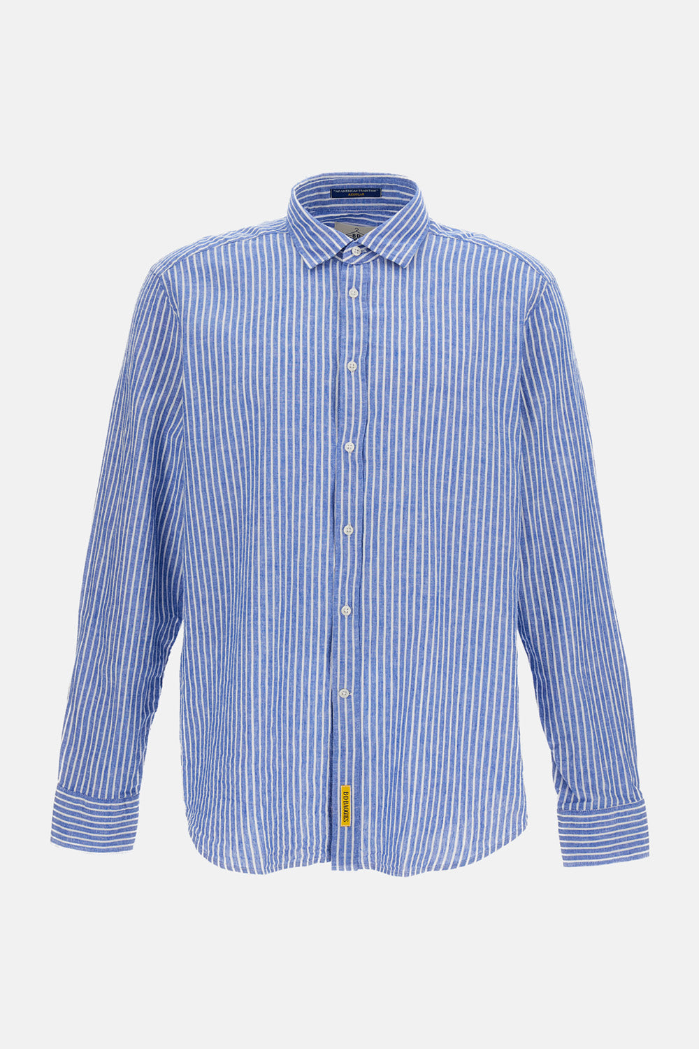 LINEN BLEND STRIPED SHIRT