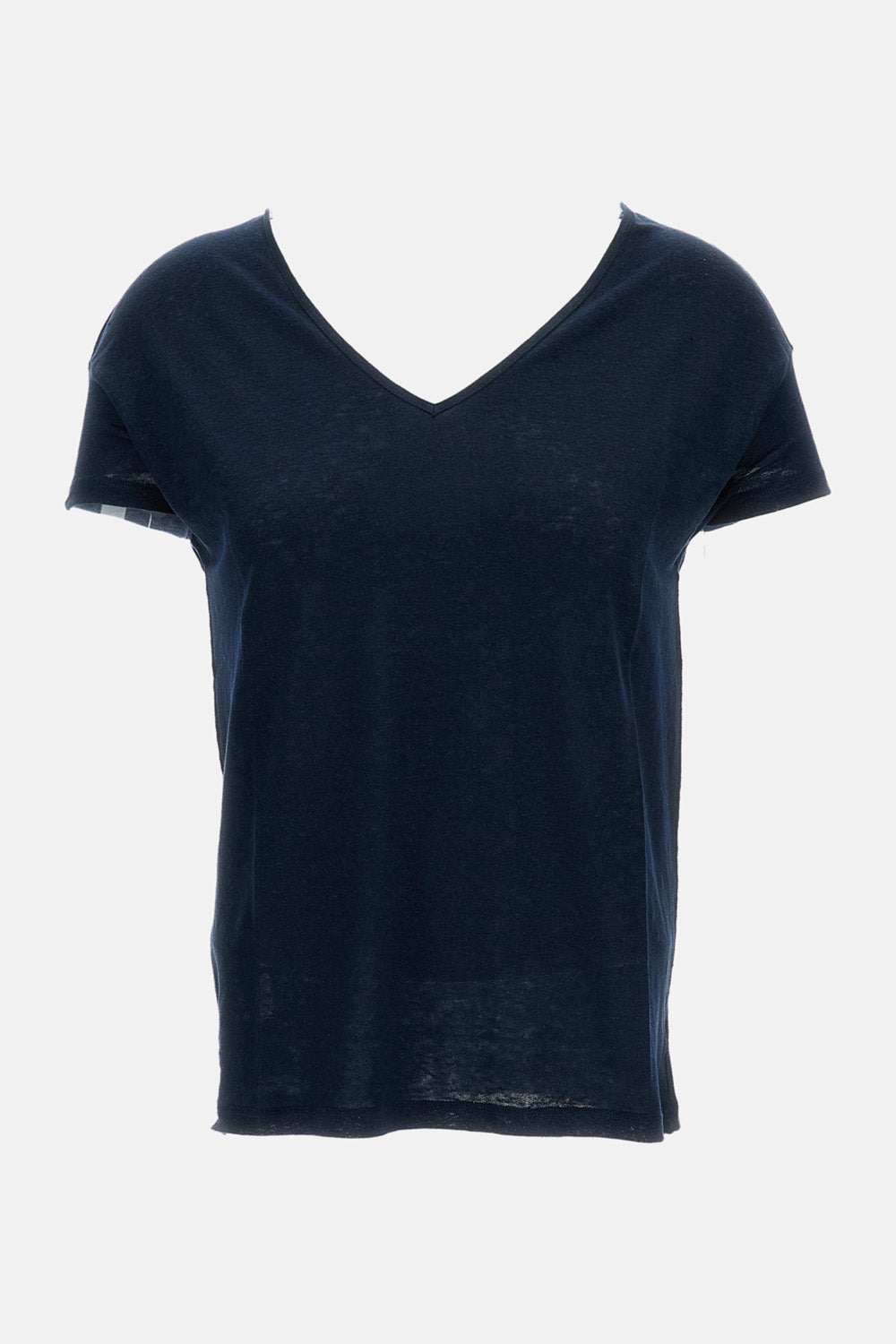 V-NECK LINEN T-SHIRT