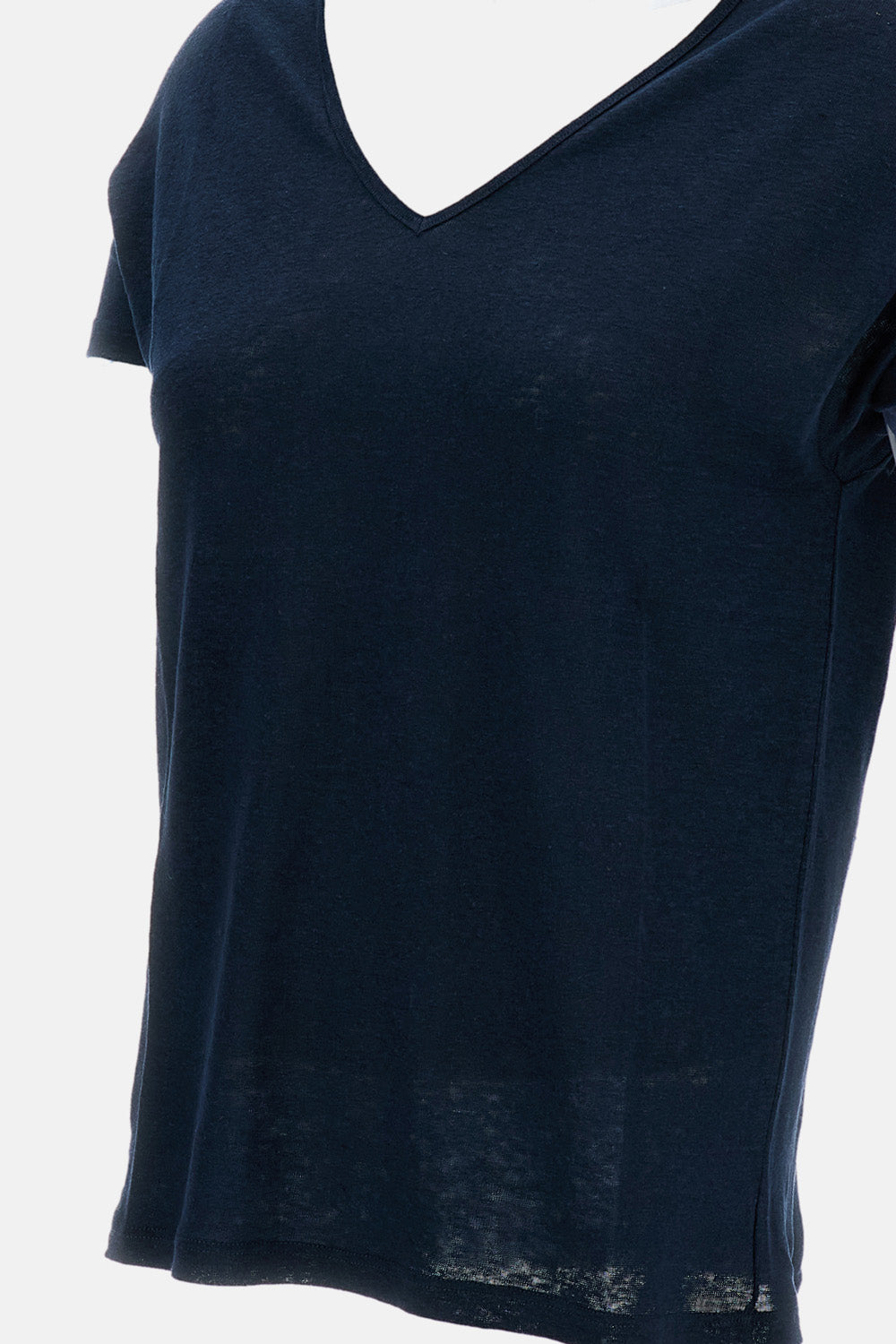 V-NECK LINEN T-SHIRT