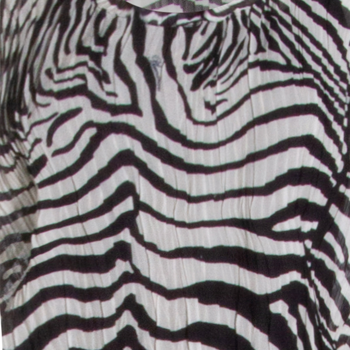 BLACK AND WHITE VISCOSE DRESS