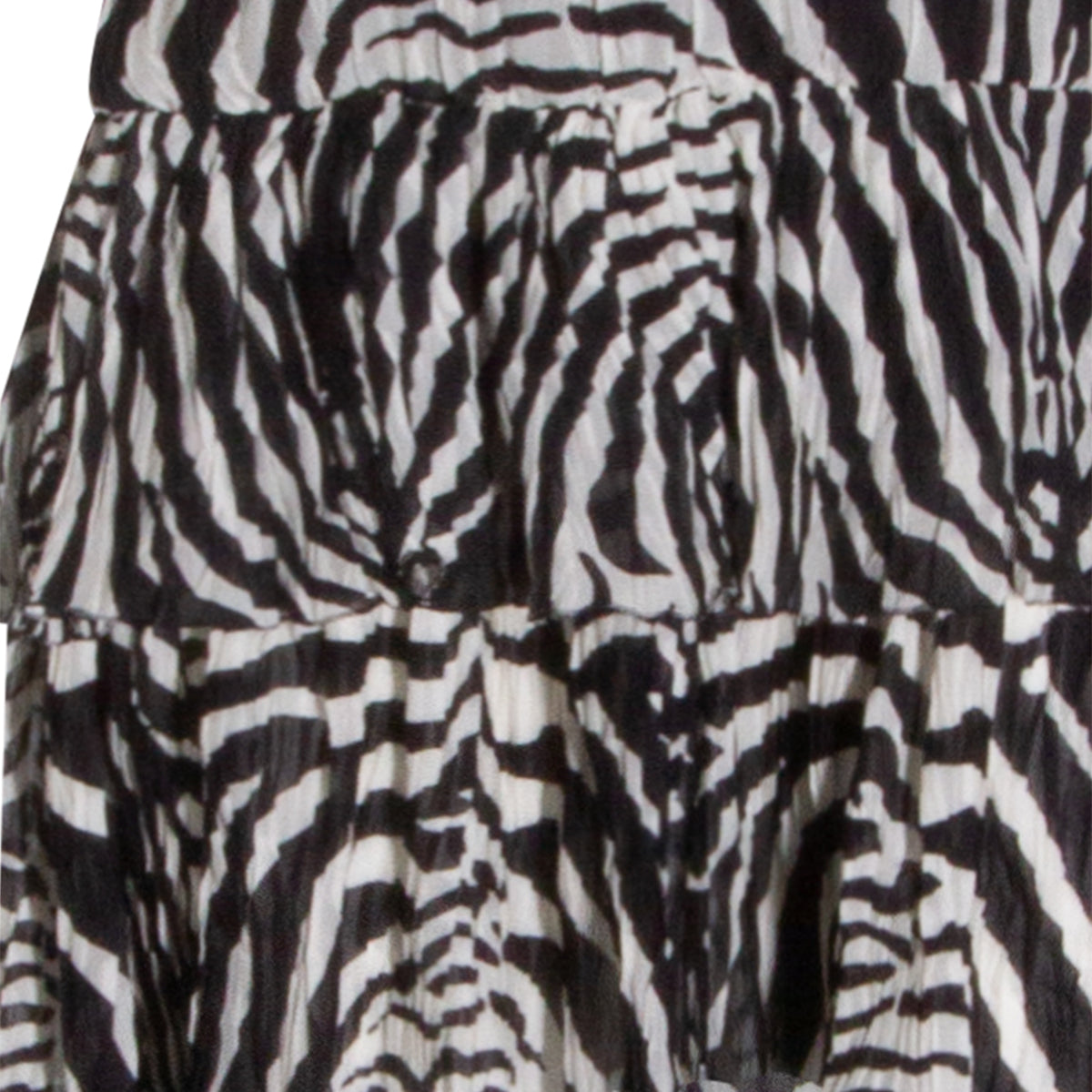 BLACK AND WHITE VISCOSE DRESS