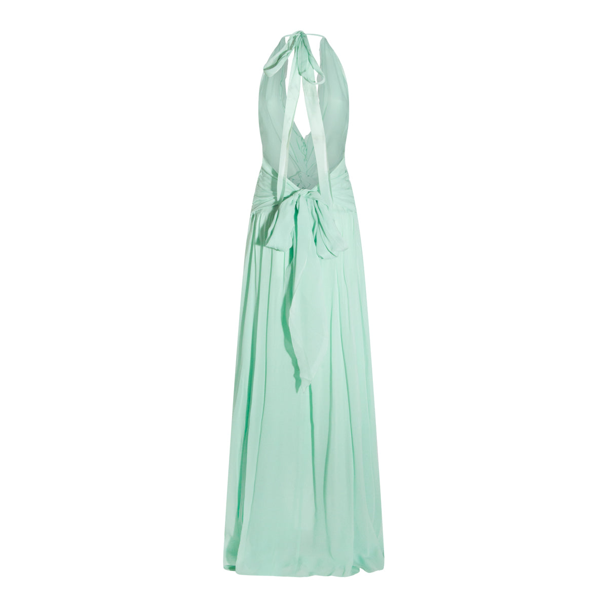 LIGHT GREEN VISCOSE DRESS