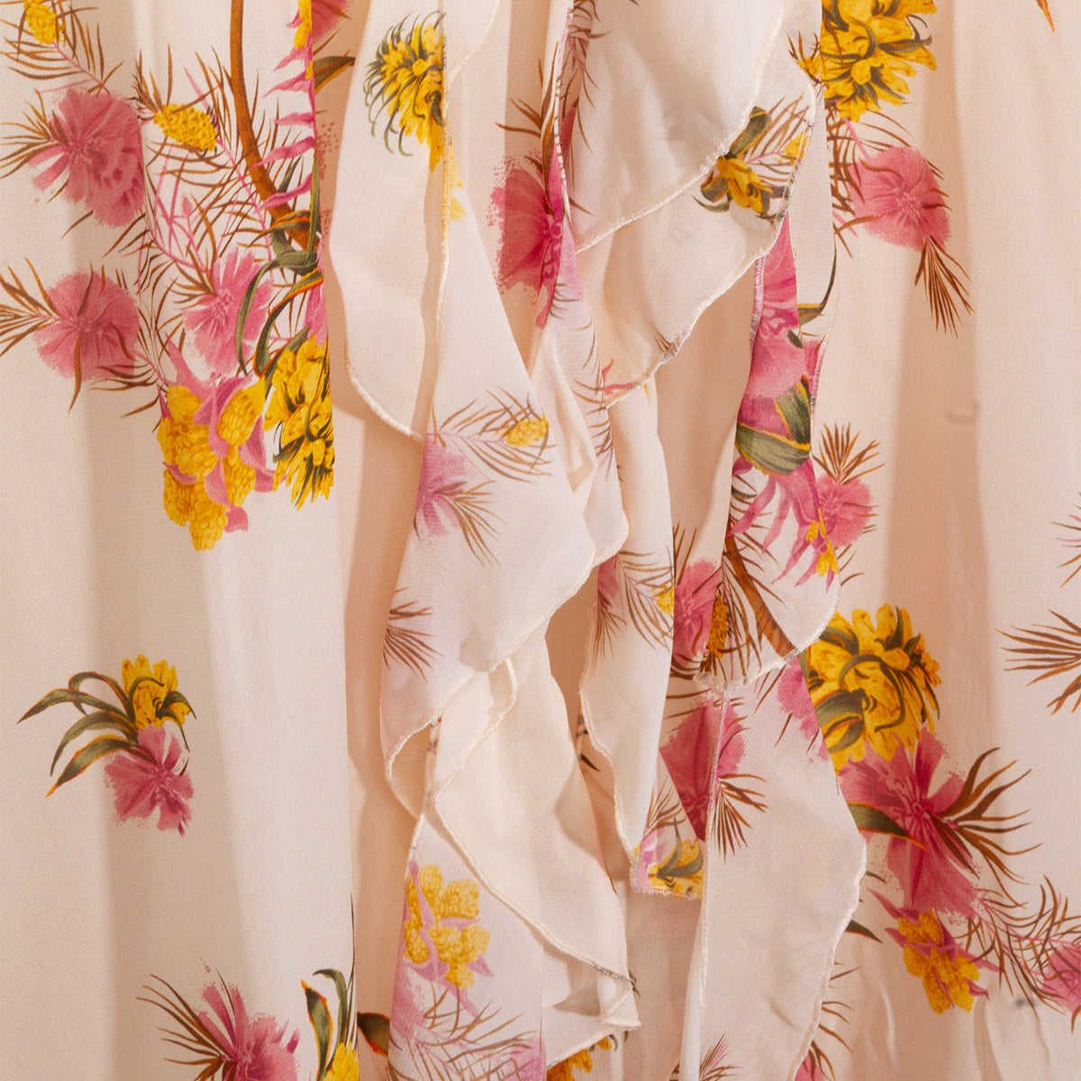 CREAM VISCOSE DRESS