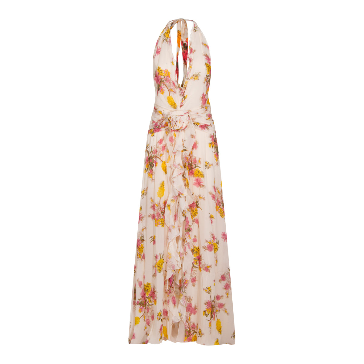 CREAM VISCOSE DRESS